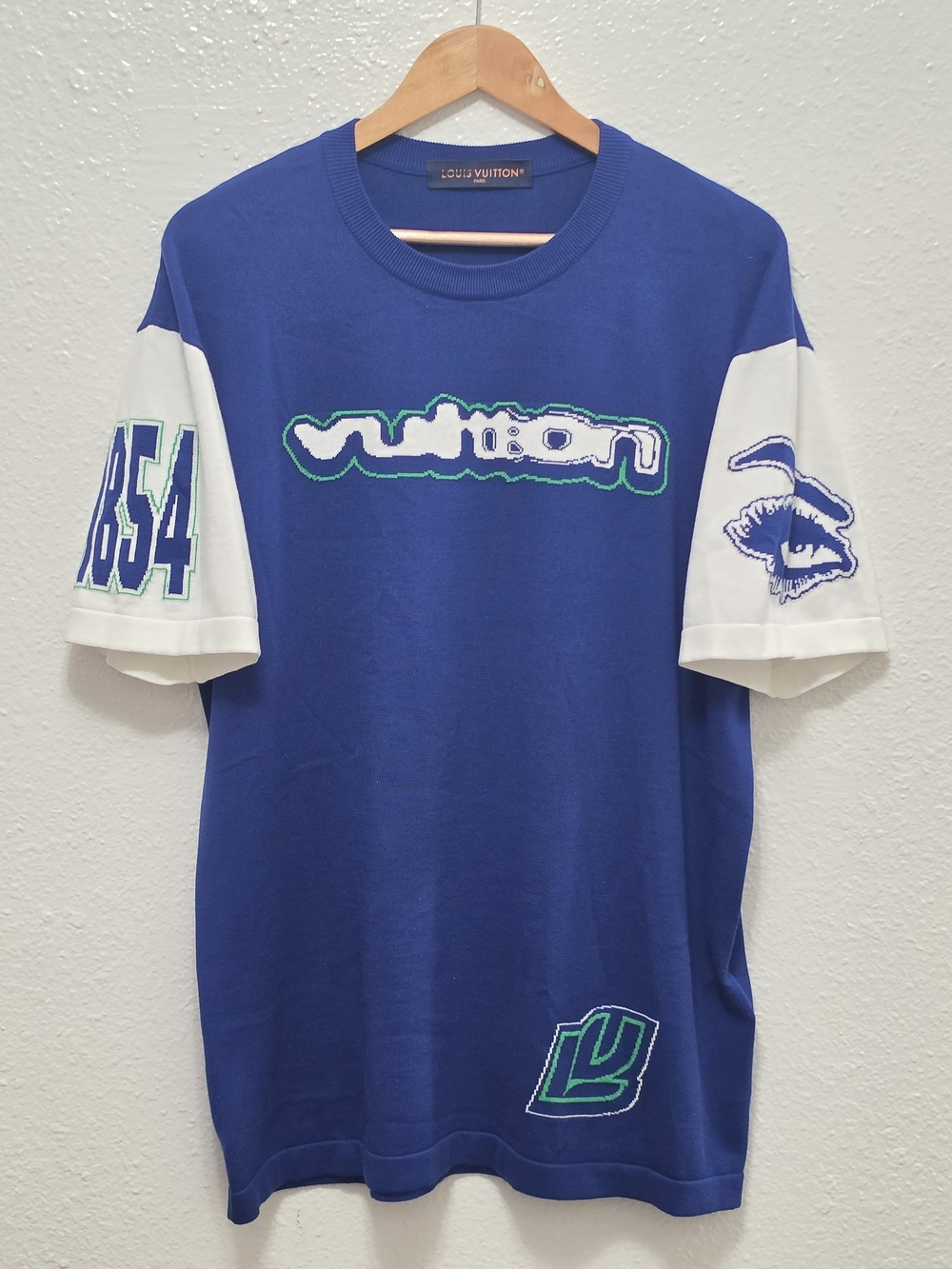Louis Vuitton Knitted Intarsia T-shirt, L